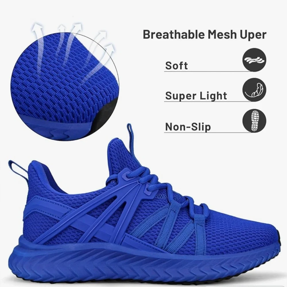 bboos Womens Slip On Sneakers Lightweight Casual Sneakers for Gym Travel Work - Picture 9 of 11